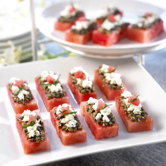Watermelon Canapes